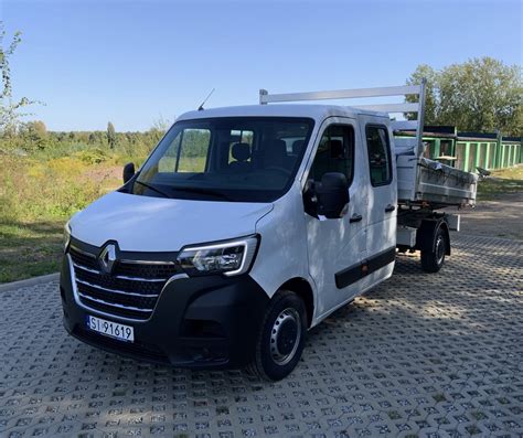 Renault Master dostawczy z otwartą paką brygadówka 7 osobowa