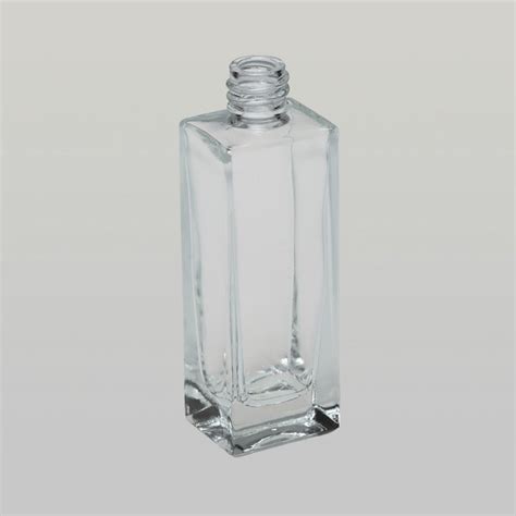 BulkPerfumeBottles 1 7 Oz 50ml Deluxe Tall Slim Clear Glass Bottle