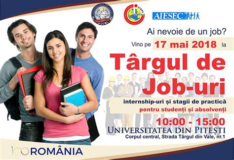 Târg de Joburi Internship uri și Stagii de Practică pentru studenți și