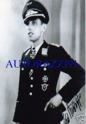 Luftwaffe Erich Rudorffer Ace V Signed X Photo