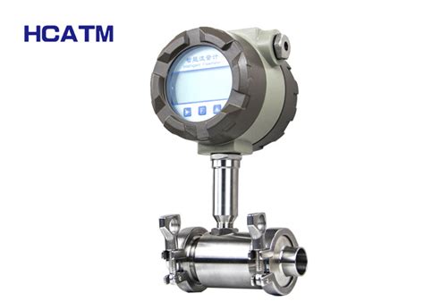 Clamp Type Liquid Turbine Flow Meter For Food Beverage Industries