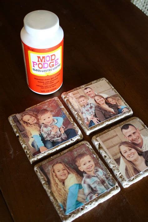 How To Make Tile Coasters Epo Y Onto Tile Homemade Creations