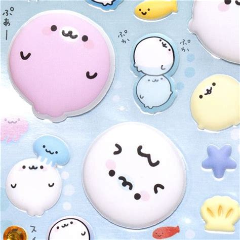 Cute Mamegoma Seal Sponge Stickers By San X Sticker Sheets Stickers