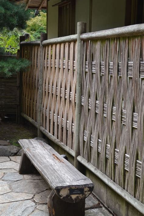 Bamboo Fencing At Portland S Japanese Garden Bamboo Fence Fence Design Garden Fence