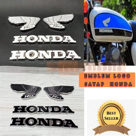 Jual Emblem Honda Sayap Tangki Cb Gelantik Logo Lambang Honda Cb