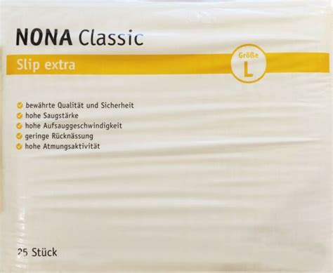 X Nona Classic Slip Extra Inko Slips Pzn Online Kaufen Ebay