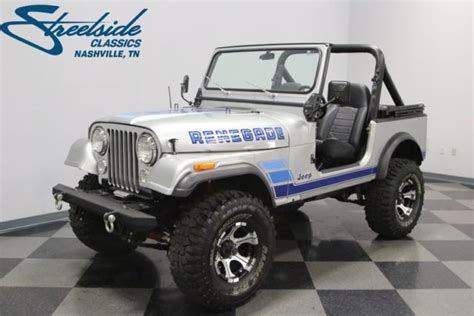 1984 Jeep Cj7 Renegade 86988 Miles Silver Metallic Jeep 258 Ci Inline