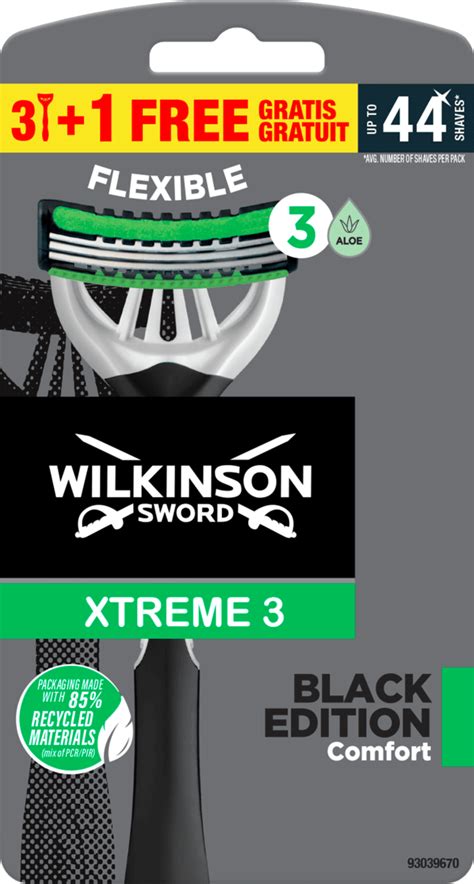 WILKINSON SWORD Moški brivniki za enkratno uporabo Xtreme 3 Black