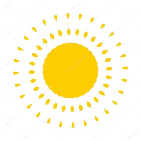 Orange Sun Icon Stock Vector Image By ©studiobarcelona 73785011