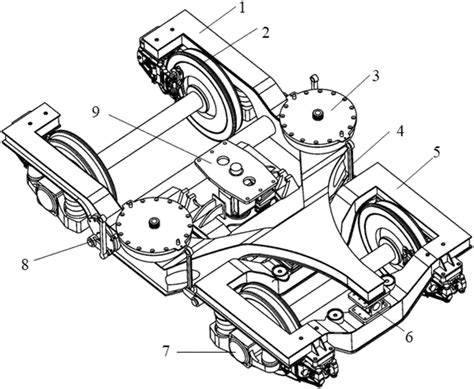 转向架简图转向架图转向架构架大山谷图库