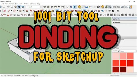 Sketchup Tutorial Cara Membuat Dinding Sketchup Part 1 1001 Bit Tool Sketchup Youtube