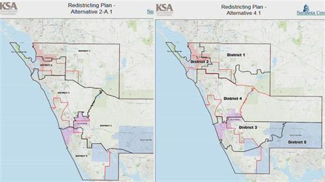 Commissioners Vote To Move Forward On Two Maps Redistricting Sarasota