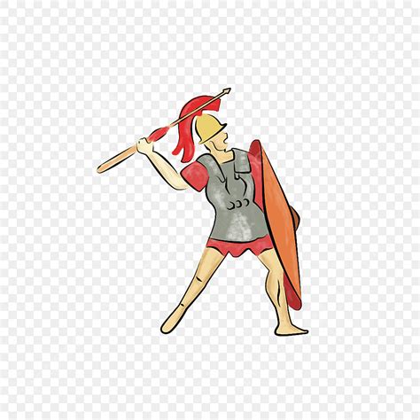 Roman Soldiers Png Image Roman Soldier Holding A Spear And Shield