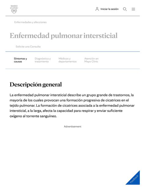 Solution Enfermedad Pulmonar Intersticial S Ntomas Y Causas Mayo