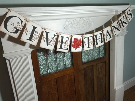 Give Thanks Banner, Thanksgiving Banner, Give Thanks Sign, Fall Banner ...