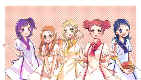 Harukaze Doremi Segawa Onpu Fujiwara Hazuki Asuka Momoko And Senoo Aiko Ojamajo Doremi