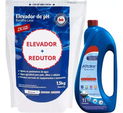 Kit Redutor Elevador De Ph E Alcalinidade Para Piscinas