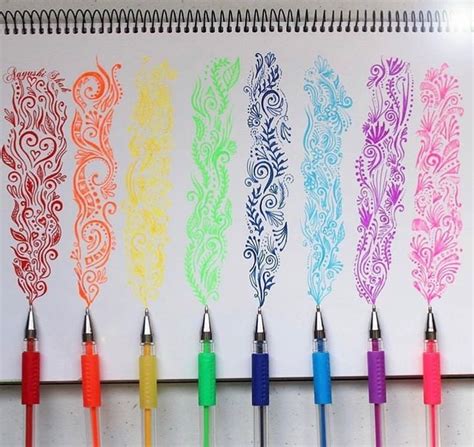 Gel Pen Art Gel Pen Art Pen Art Doodle Pen Art