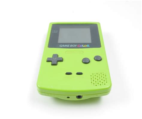 Gameboy Color Console Lime Green Retro Console Games Retromagia