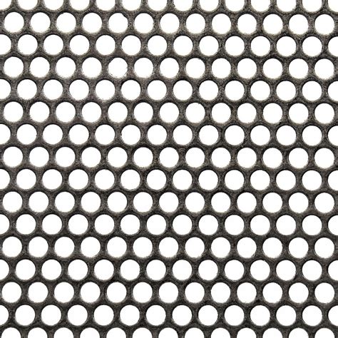 45mm Round Hole Mild Steel Perforated Mesh Steel 6mm Pitch 2mm Thick The Mesh Company