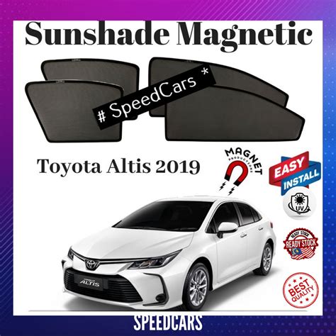 Toyota Altis Window Magnetic Sunshade Ready Stock Shopee