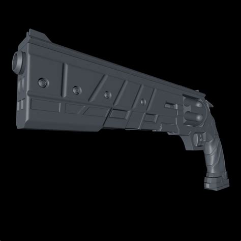 Sci-fi Handgun 3D Model $5 - .c4d - Free3D