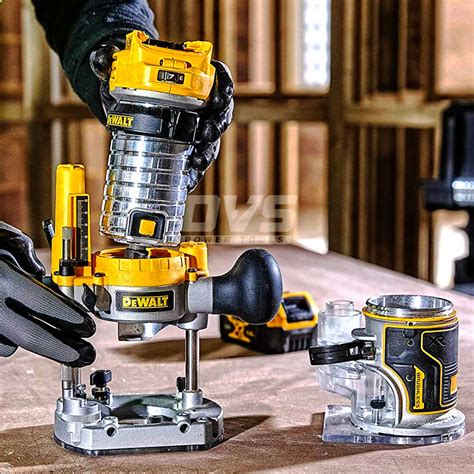 Dewalt Dcw604p2 18v Router Trimmer Set With 2 X 5ah Batteries Charger And Case Dvs Power Tools