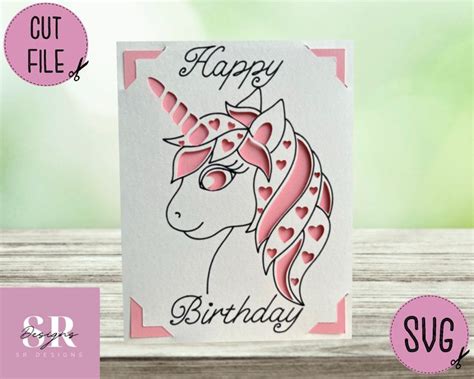 Svg Birthday Insert Card Cricut Joy Friendly Draw And Cut Card