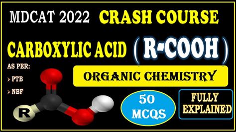 Class Carboxylic Acid Mcqs In One Shoot Organic Chemistry