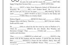 Simple Past Tense Harry Potter Worksheet Free Esl Printable Harry