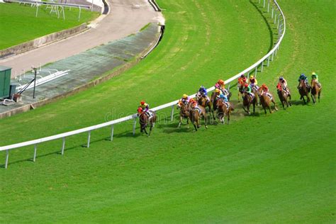 The Horse Racing At Hong Kong Jockey Club 1 July 2008 Editorial Stock