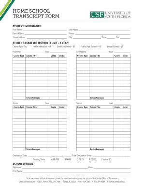 Blank High School Transcript Forms Transcript Template Home High Images