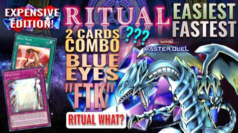 Ritual Festival S Easiest Fastest 2 Cards Combo Blue Eyes Deck FTK