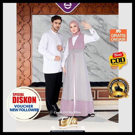 Jual Baju Sarimbit Gamis Couple Cople Pasangan Suami Istri Keluarga