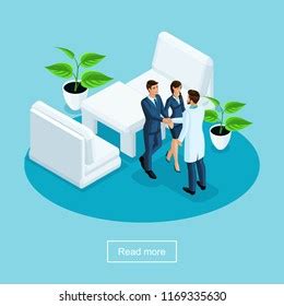 Isometrics Health Care Innovative Technology Hospital Stock Vector