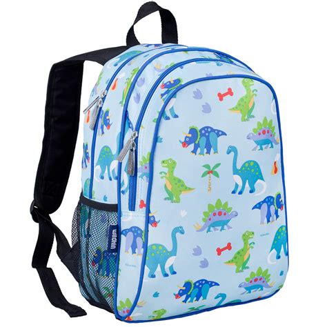 Wildkin Olive Kids Backpack With Side Pocket Dinosaur