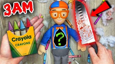 Scary Cutting Open Haunted Blippi Doll At Am What S Inside