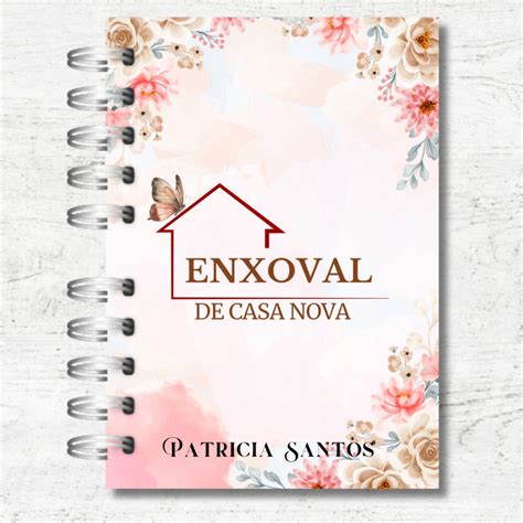 Planner Lista Enxoval De Casa Nova Personalizado Completo Controle