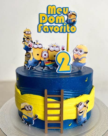 Topo De Bolo Minions Elo Produtos Especiais