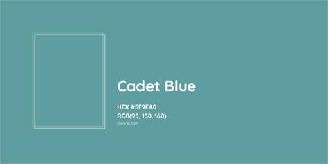 HEX #5F9EA0 Cadet Blue Color - Color Code | Thing 1