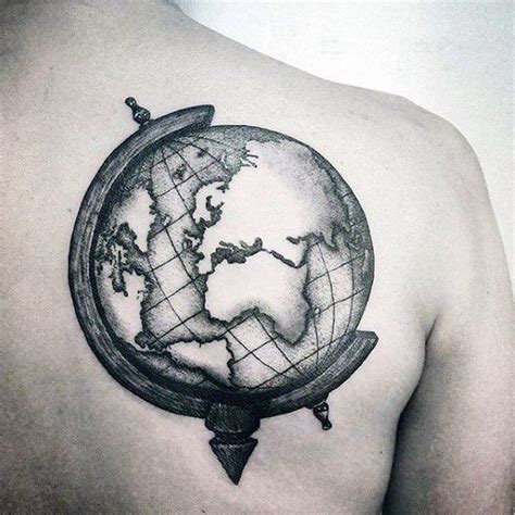 80 Globe Tattoo Designs for Men | Globe tattoos, Earth tattoo, Tattoo ...