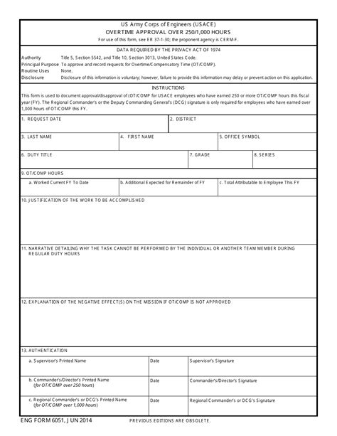 Eng Form 6051 Fill Out Sign Online And Download Fillable Pdf