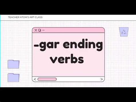 gar  common verbs  spanishverbs spanish youtube