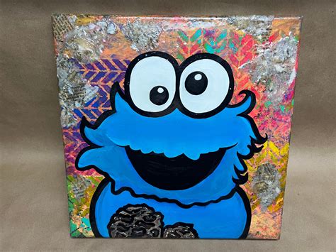 Cookie Monster Painting