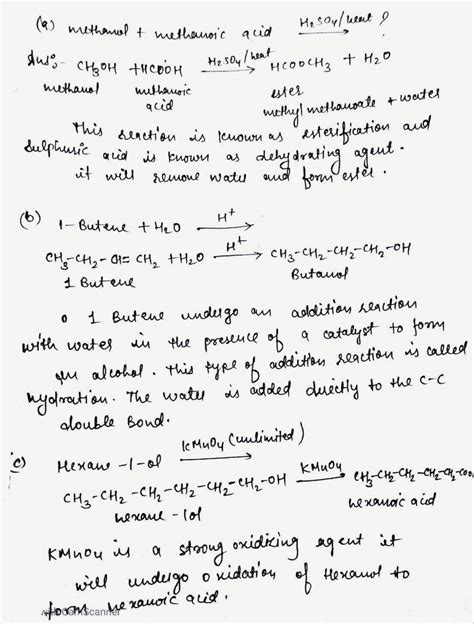 Solved Complete The Following Reactions By Drawing And Naming The