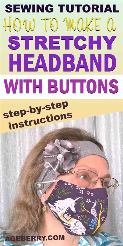 How To Make An Easy Stretchy Headband With Buttons Plus A Video Sewing