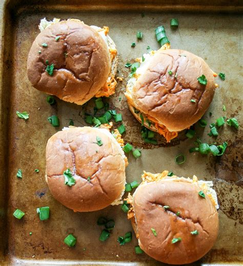 Shredded Buffalo Chicken Sliders A Flavor Journal