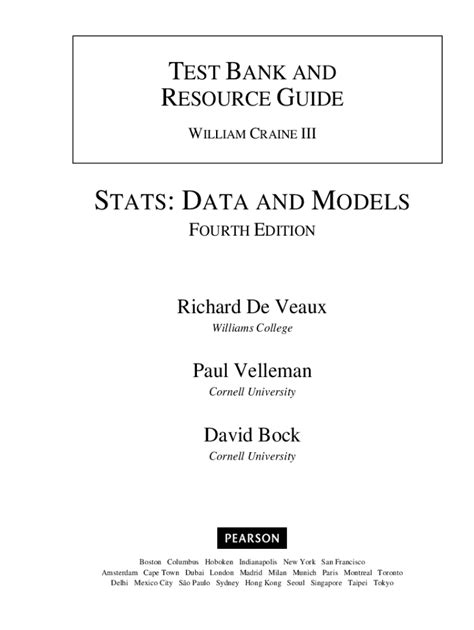 Fillable Online Stats Data And Models Th Edition De Veaux Solutions