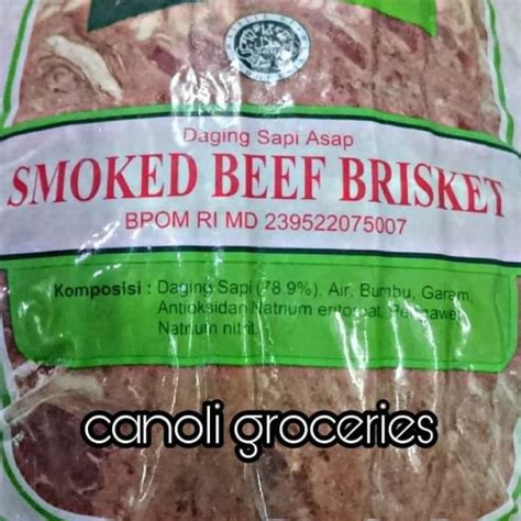 Jual AROMA SMOKED BEEF BRISKET 250 Gr L AROMA BEEF BACON 250GR Shopee