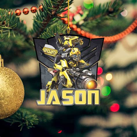 Custom Transformers Christmas Ornament Personalized Kids Etsy